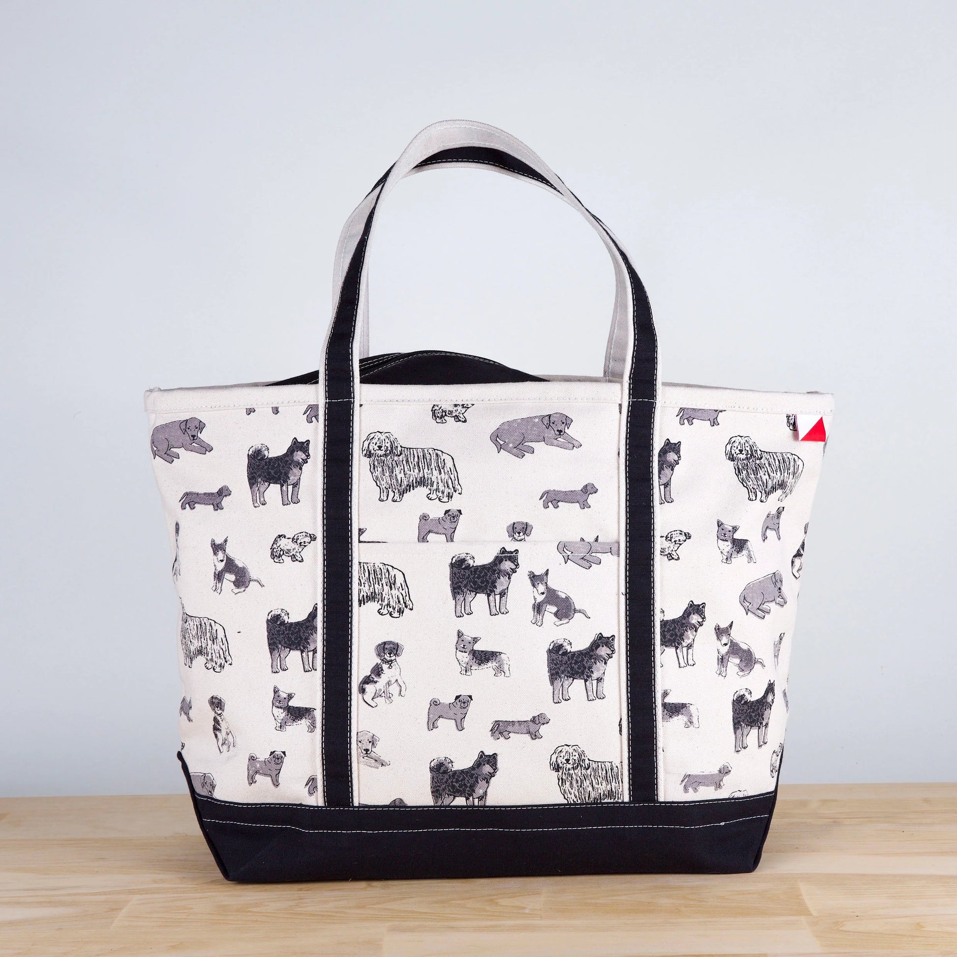 ShoreBags Classic Tote Dog Print Large