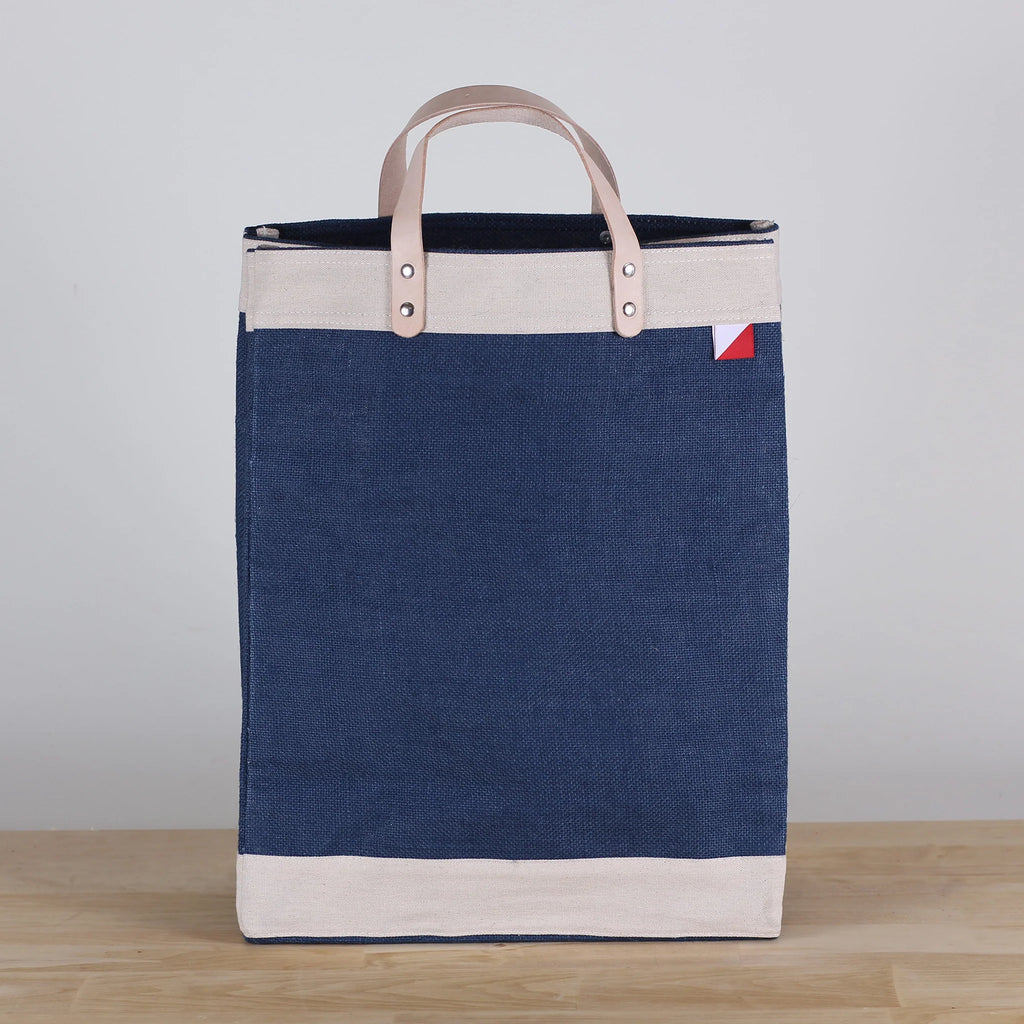 Bazaar Jute and Leather Tote Bag
