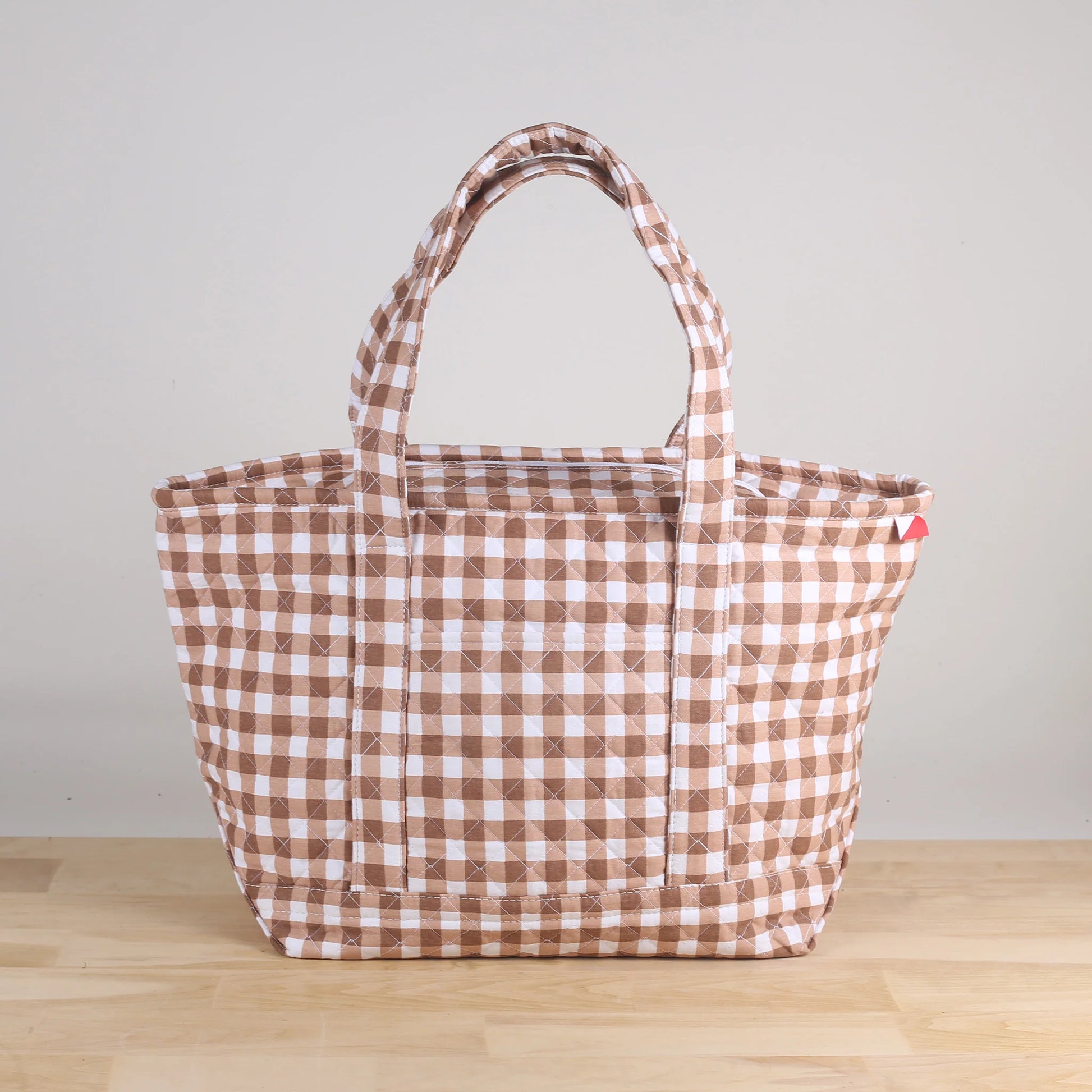Quilted Zip Top Tote