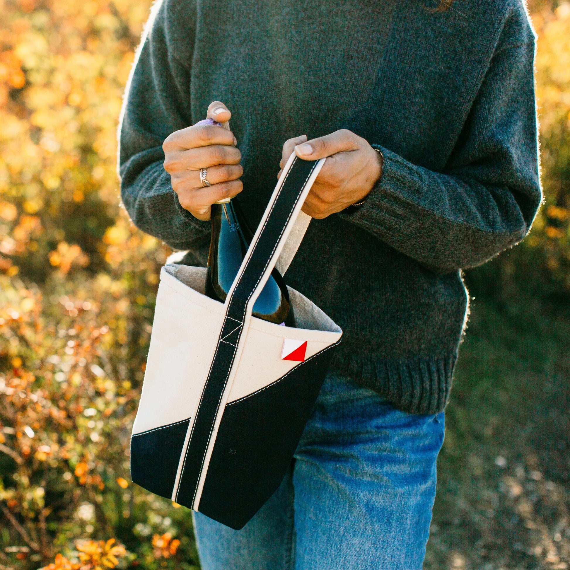 Contemporary Double Wine Tote